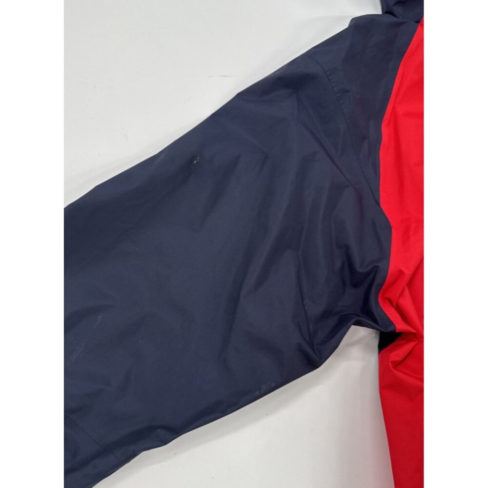 Patagonia Torrentshell Rain jacket H2No Anorak Pullover Hooded Mens XS Blue Red - Picture 6 of 13